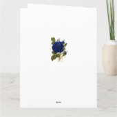Carte Nana Joyeux anniversaire 3 Photo Roses bleus (Dos)
