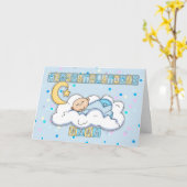 Carte Nana Nouveau bébé garçon Félicitations (Fleur jaune)