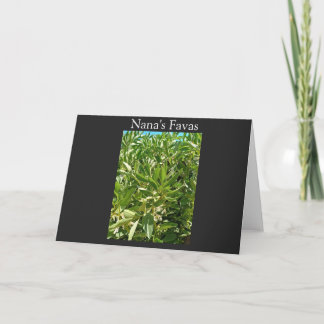 CARTE NANAS FAVA BEAN BLOOMS