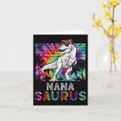 Carte Nanasaurus Dinosaur Nana Saurus Famille Correspond (Fleur jaune)