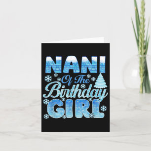 Carte Nani De L'Anniversaire Fille Flammes De Neige À Th