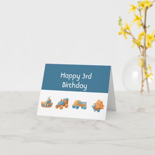 Carte Nap Play Repeat Fun Toys Personnalisé Année Annive (Fleur jaune)