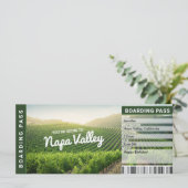 Carte Napa Valley Surprise Voyage Révéler cadeau Billet (Debout devant)