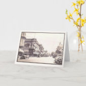 Carte Napa Vintage Street Scène (Fleur jaune)