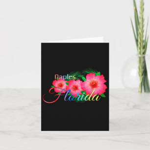 Carte Naples Floride Fleurs Tropicales Vacances Familial