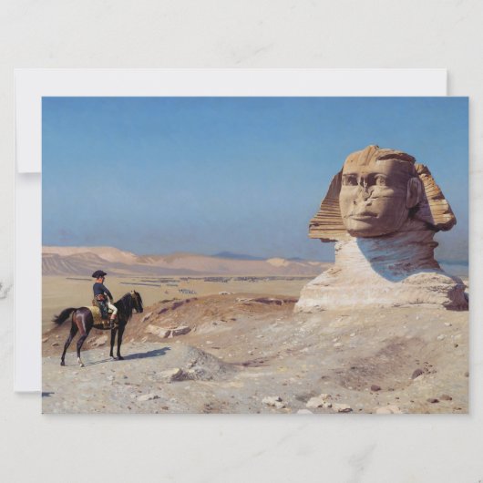 Carte Napoléon Bonaparte avant le Sphinx (par Gérôme) (Devant)