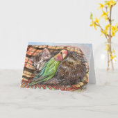 Carte Napping Buddy (Fleur jaune)