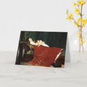Carte Napping Mère et enfant Retro Look (Fleur jaune)