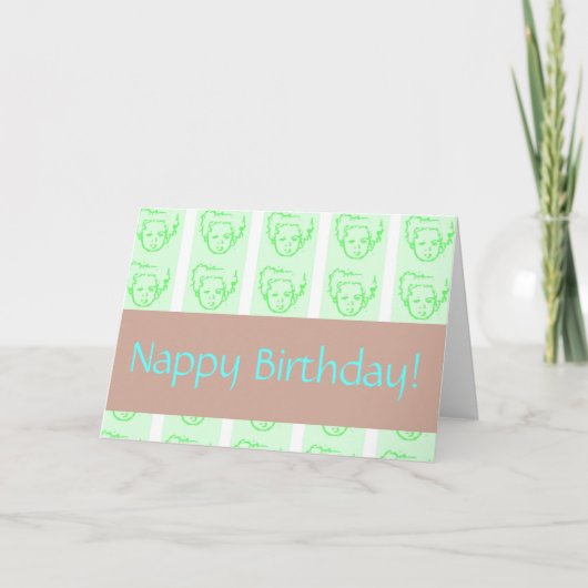 Carte Nappy Birthday ! (Devant)