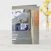 CARTE NAPPY MAN/HAPPY FÊTE DES PÈRES (Fleur jaune)