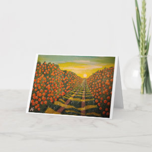 Carte Naranjas de Valencia Peinture d'Alfred Fox