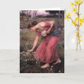 Carte Narcisse de château d'eau de John William (Fleur jaune)