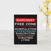 Carte Narcissiste Narcissiste Zone libre Sensibilisation (Fleur jaune)