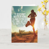 Carte N'ARRÊTE PAS. Exécution de l'entraînement de marat (Fleur jaune)