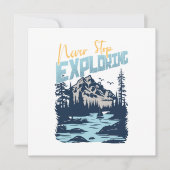 Carte N'arrêtez jamais d'explorer - Nature Adventure (Devant)
