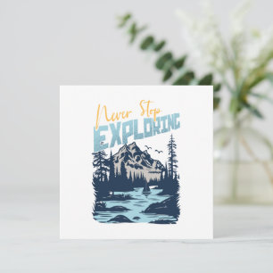 Carte N'arrêtez jamais d'explorer - Nature Adventure