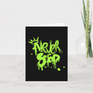 Carte N'arrêtez jamais le design motivationnel inspiré d
