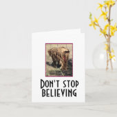 Carte N'arrêtez pas de croire (Fleur jaune)