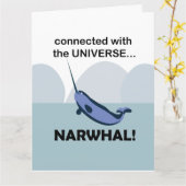 Carte Narwal Connecté À L'Univers Narwal (Fleur jaune)