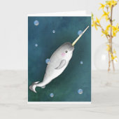 Carte Narwhal (Fleur jaune)