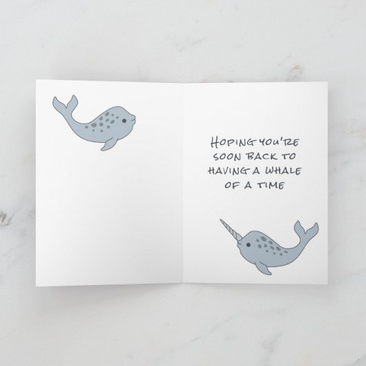 Carte Narwhal Get Whale Soon Card (Intérieur)