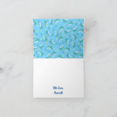 Carte Narwhals Ocean Cute 1er Anniversaire Thème de fête (Intérieur)