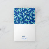 Carte Narwhals Ocean Cute 1er Anniversaire Thème de fête (Intérieur)