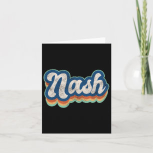 Carte Nash Prénom Garçon Style Vintage 70s 80s Personnel