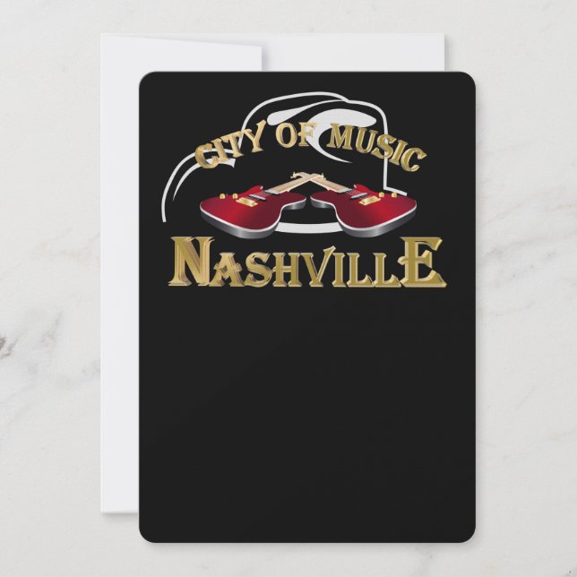 Carte Nashville. City of music (Devant)
