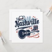 Carte Nashville Tennessee (Devant/Arrière en situation)