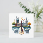 Carte Nashville Tennessee Music City (Debout devant)