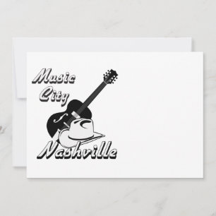 Carte Nashville. Ville de musique