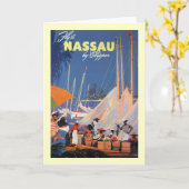 Carte Nassau Bahamas (Fleur jaune)