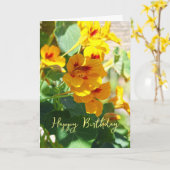 Carte Nasturtium (Fleur jaune)