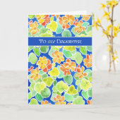 Carte Nasturtiums Floral pour la Fête des mères (Fleur jaune)