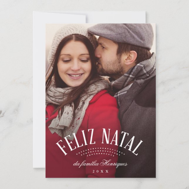 Carte Natal Elegante (Devant)