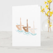 Carte Natation synchronisée (Fleur jaune)