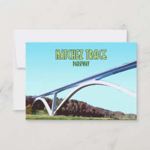 Carte Natchez Trace Parkway Tennessee Mississippi