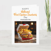 Carte National Fried Chicken Sandwich Day | Nov 9th (Devant)