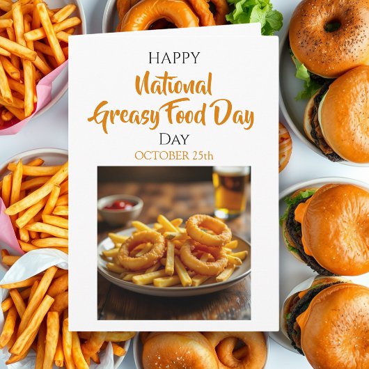 Carte National Greasy Foods Day | October 25th