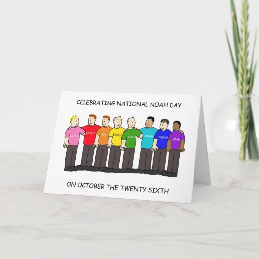 Carte National Noah Day October 26th (Devant)