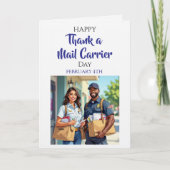 Carte National Thank a Mail Carrier Day | Feb 4th (Devant)