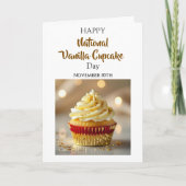 Carte National Vanilla Cupcake Day | November 10th (Devant)