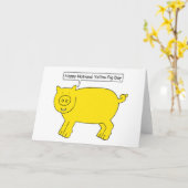 Carte National Yellow Pig Day July 17th (Fleur jaune)