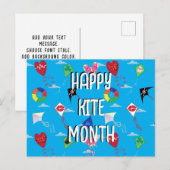 Carte nationale du Mois des cerfs-volants (Devant / Derrière)