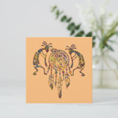 Carte Native American Kokopelli (Debout devant)
