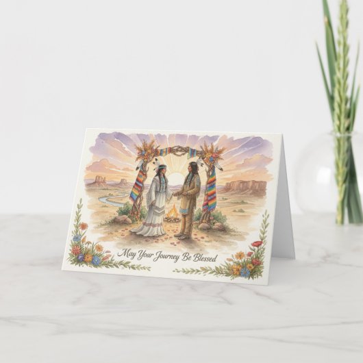 Carte Native American Wedding Card (Devant)