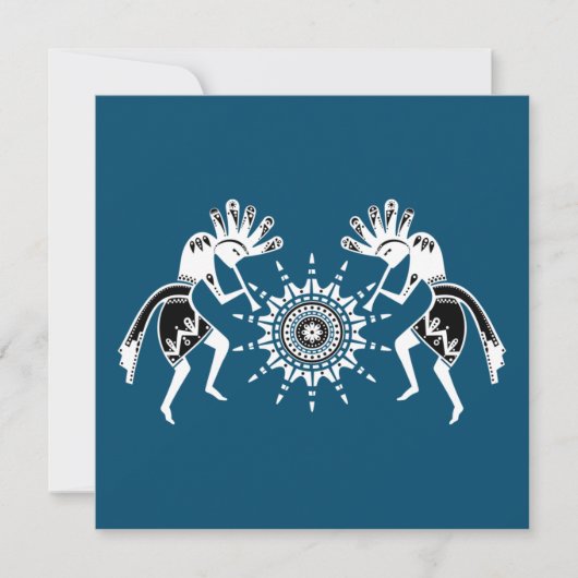 Carte Native Americans Culture - Sun Dancing Kokopelli (Devant)