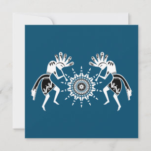 Carte Native Americans Culture - Sun Dancing Kokopelli