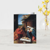 Carte Nativité (Fleur jaune)